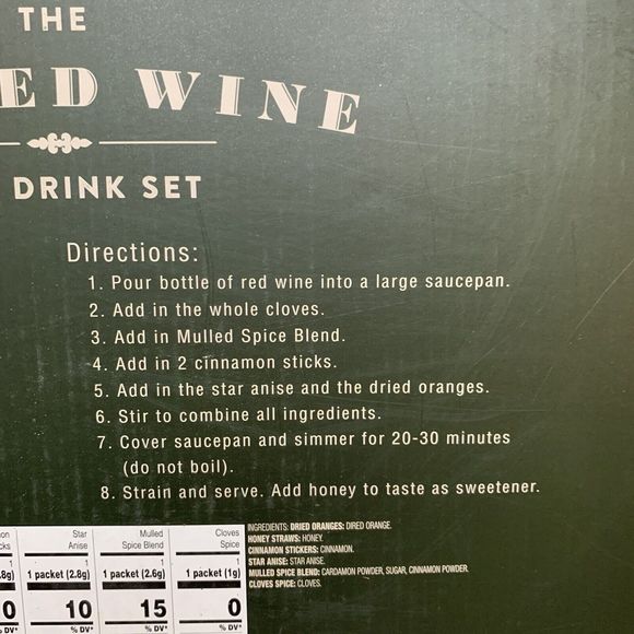 The Mulled Wine Hot Drink Set Cocktail Mug Gift Box Spice Blend Recipe Holiday - Picture 7 of 13